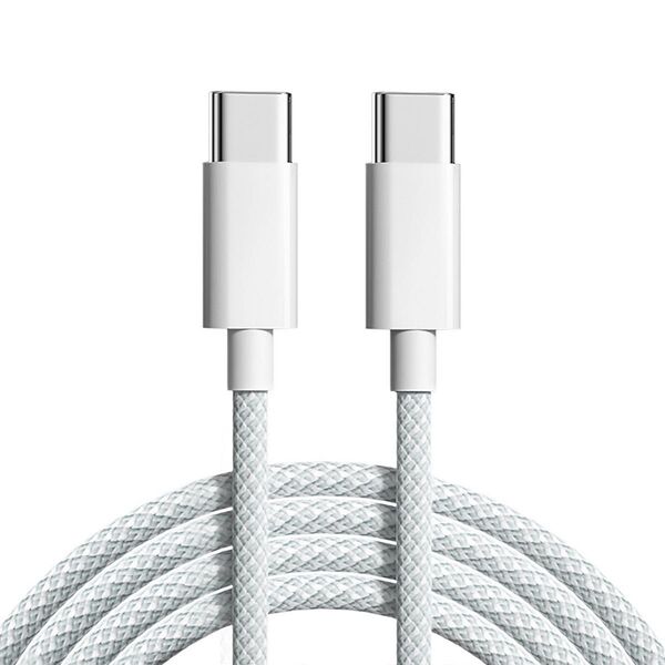 2メートル 灰 iPhone15シリーズ対応 USB-C to USB-C ケーブル PD対応 60W 3A 急速充電 多機種対応