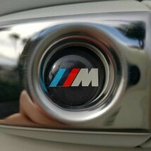 BMW Mスポーツ BMW ビーエムダブリュー 3Dクリスタルエンブレム 14mm 鍵穴マーク 鍵穴隠し キーレス e_画像1