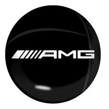 2個セット AMG メルセデスベンツ Merdes Benz 3D クリスタルエンブレム 14mm 鍵穴マーク 鍵穴隠し キーレス ブラック e2_画像3