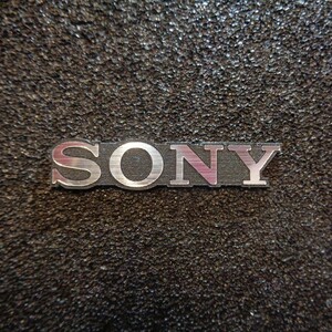 SONY Sony aluminium emblem plate silver / black sc