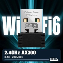 WiFi6 アダプター 無線LAN子機 ミニ USBドングル AX286 ネットワークカード 2.4GHz 802.11ax windows10 11 ドライバーフリー f_画像3