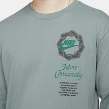 ■ナイキ スポーツウェア サスティナブル グラフィック L/S Tee 薄青緑 新品 Mサイズ NIKE NSW SUST GRAPHIC L/S TEE DN5141-041_画像3