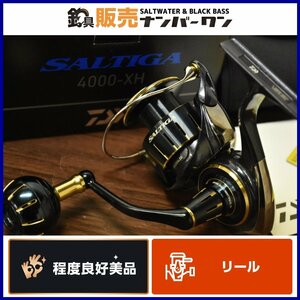 【程度良好美品★】ダイワ 23 ソルティガ 4000XH DAIWA SALTIGA スピニングリール ライトジギング ショアジギング 青物 等に（CKN_O1）