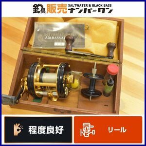 【程度良好品☆希少】アブガルシア アンバサダー 5000CDL デラックス フットナンバー 16477 ABU オールド ベイトリール 丸形（CKN_O1）