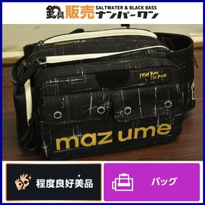 【程度良好美品★】マズメ ウエストバッグ シータンク Ⅲ MZBK-537 ブラックカスリ MAZUME SEATANK 3 バッグ ランガン 釣り（CKN_O1）