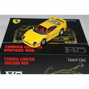 TOMYTEC TOMICA LIMITED VINTAGE NEO Ferrari F40 1/64 黄色の画像1