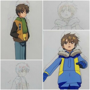 カードキャプターさくらセル画×2枚 動画付き(李 小狼)。Cardcaptor Sakura TV Anime Cel×2 with douga(Syaoran)