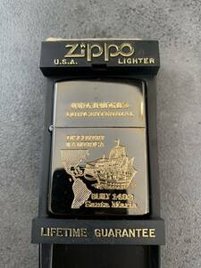 未使用美品　ジッポ　COLUMBUS コロンブス QUINCENTENNIAL 箱付き メイドインUSA 希少　ZIPPO