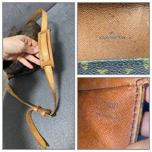 LOUIS VUITTON ルイ ヴィトン ショルダーバッグ モノグラム サンクルー GM M51242 ブラウン カバン レディース 斜めがけ 1円〜_画像9