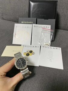 稼動品 BVLGARI ブルガリ ブルガリブルガリ BB33SS AUTO 自動巻き 腕時計 メンズ レディース Watch 箱 時計 デイト 可動 1円〜