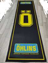 小 60cm x 200cm オーリンズ　OHLINS メンテナンスマット　ピットマット　ガレージマット　レンジングマット　展示マット_画像1