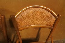 ラタン 猫脚 ダイニングチェア 2脚セット/ビンテージ ヴィンテージ 椅子 イギリス 英国 アンティーク フランス_画像5