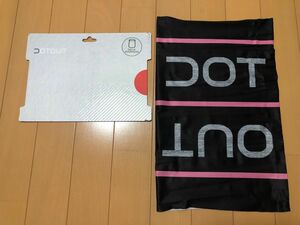 DOTOUT ドットアウト　エッセンシャル　ネックウォーマー　ブラックピンク