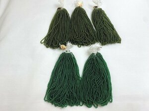 * не использовался!TOHOto- сигнал бисер yarn threading бисер зеленый оттенок зеленого 5 пачка 322g*