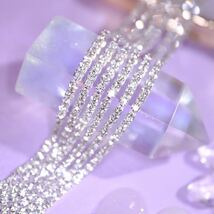 高品質 Crystal dia chain Clear ss4 100cm 韓国ネイルパーツ ◇ワンホンネイル◇_画像2