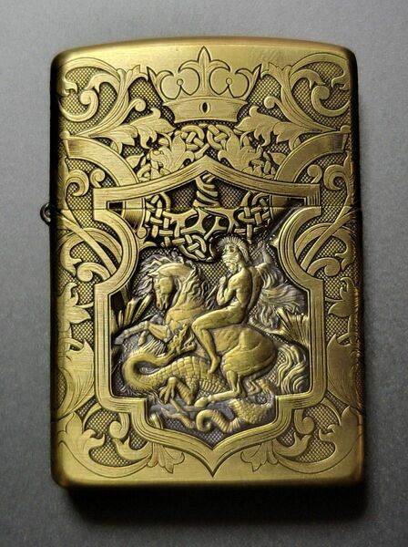 新品未使用　ジッポ　アーマー　豪華彫刻　zippo armor