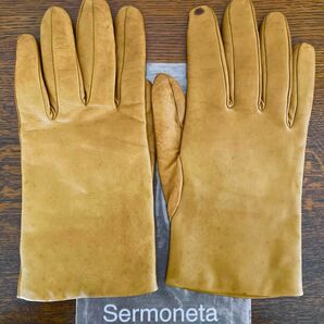 SERMONETA Gloves セルモネータグローヴス　サイズ7 1/2 イタリア製　キャメル