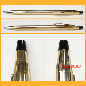 ●文具●CROSS ボールペン 1/20 12KT Gold Filled US製 回転式 クロス ゴールドフィルド●