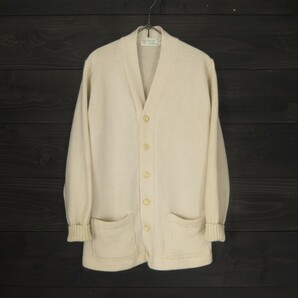 ★50's★Burean Holloway★レタードカーディガン★アイボリー★42(M-Lサイズ相当)