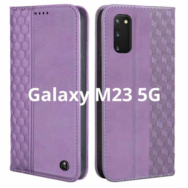 Galaxy M23 5G ケース手帳型 カードポケット マグネット式 レザー