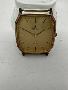 [CYMA] quartz wristwatch secondhand goods Junk immovable .. equipped 19