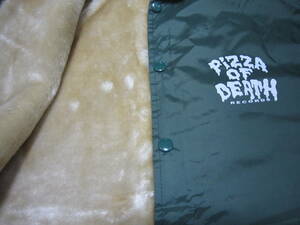 Sグリーンpizza of deathボアコーチジャケットHi-STANDARDハイスタairjamピザオブデスken yokoyama BRAHMAN mwamホルモンwanima 10-FEET