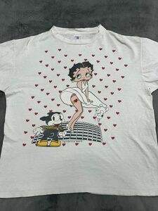 Betty boop Felix the cat ビンテージ Tシャツ　 アメカジ 90s XL