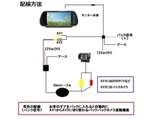 バックカメラ 24v 12v 7インチ バックミラー ルームミラー モニターセット 日本製液晶 赤外線搭載 防水 夜間 大型車対応 バックモニター_画像4