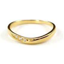結婚指輪 ペアリング ペア マリッジリング 2本セット ペア 安い ダイヤモンド ゴールド イエローゴールドk10 スイートペアリィー_画像6