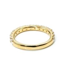 リング ゴールド 婚約指輪 ダイヤ ダイヤモンド ハーフエタニティイエローゴールドk10 エンゲージリング指輪_画像3