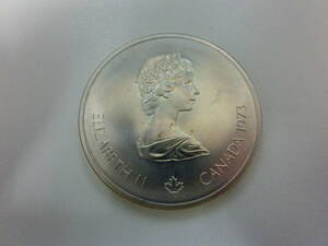 中古品 保管品 銀貨 カナダ モントリオール オリンピック 1976年 10ドル 五輪 記念コイン 硬貨/激安1円スタート