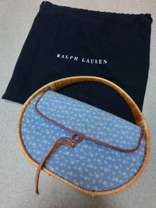 中古品 保管品 RALPH LAUREN ラルフローレン カゴバッグ かごバッグ ハンドバッグ カバン 鞄/激安1円スタート