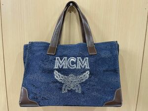 RM6848 MCM エムシーエム トートバッグ デニム D5797 0116