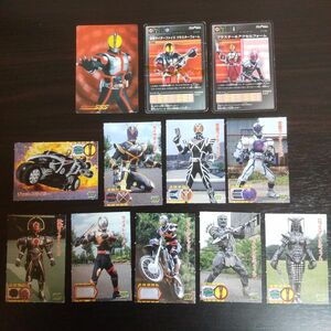 【当時物】仮面ライダーファイズ ヒーローカード等おまとめ12枚