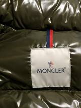 ◆新品同様◆ MONCLER LACBLANC モンクレール ラクブラン モスグリーン サイズ0 ショート丈 マット素材×シャイニー素材_画像4