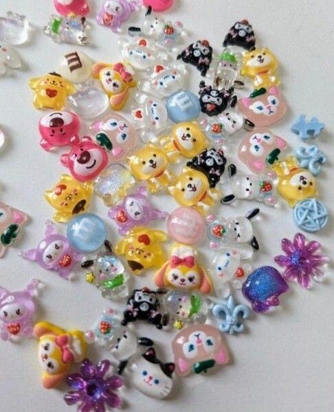 ランダム ハンドメイド パーツ 150個 セット ネイルパーツ キャラクターパーツ