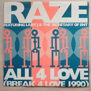 ◆ Raze / All 4 Love (Break 4 Love 1990) 7インチ 初期ガラージハウス 1990年 送料無料 ◆