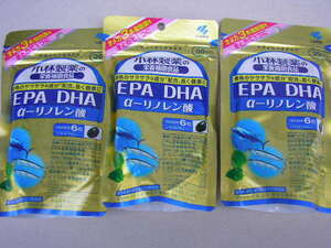 ☆新品・小林製薬　EPA DHA α-リノレン酸　30日分　3袋