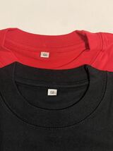 ＊残りわずか＊送料込み格安＊新品130サイズ黒&赤Ｔシャツ２枚セット＊子供服_画像2