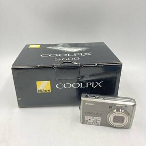 1/31 KU-C682★Nikon ニコン COOLPIX S600★コンパクトデジタルカメラ/シルバー/クールピクス/箱付き/DC5 DE5