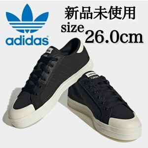 新品未使用 adidas 26.0cm アディダス CITY CANVAS シティ キャンバス スニーカー シューズ ブラック 黒 靴 スケートボード 箱有り 正規品