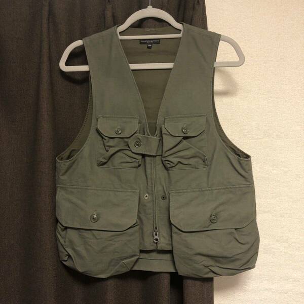 engineered garments game vest olive xxs double cloth xs エンジニアードガーメンツ ベスト ネペンテス 