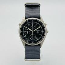 【極希少 実物】SEIKO セイコー イギリス空軍 GEN2 7T27-7A20 クロノグラフ/パイロット/軍用/ミリタリー/ヴィンテージ/メンズ 腕時計/黒/96_画像3