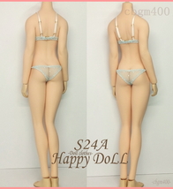 TBLeague 【Happy Doll】S24A ドット網ブラセット ミント リボン白 下着 1/6 Phicen ファイセン_画像3