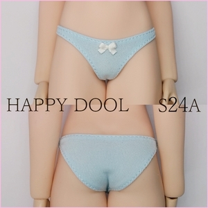 TBLeague 【Happy Doll】S24A 水色 フルバックショーツ リボン白色 1/6 下着 Phicen ファイセン