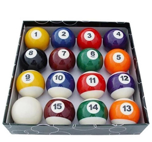 25mm Mini billiards ball set sn- car pool cue ball full set plastic multicolor sport table ball set 