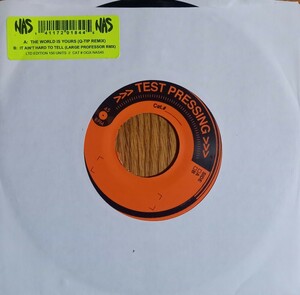  ultra rare / Nas / World is Yours (Q-Tip Remix) / 7inch / Rap45 / Illmatic / Large Professor / 90sHipHop / Sampling HipHop / 150 sheets limitation 