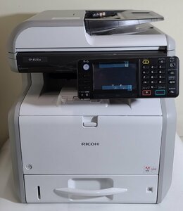 【埼玉発】【RICOH】A4モノクロレーザー複合機　SP4510sf　★カウンター10枚　!極少!★動作確認済★　(11-2680)