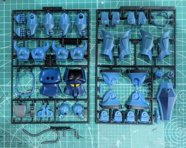 ガンプラ 旧キット 改良強化新型グフ 未組立 塗装済