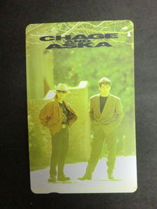 ★テレホンカード「CHAGE AND ASKA(チャゲ＆飛鳥)イエロー」50度数☆a7